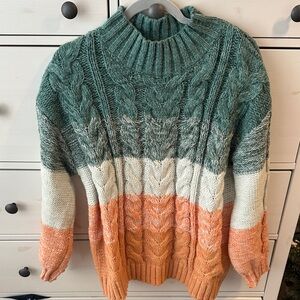 Altar'd State  Cable Knit Sweater